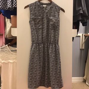 Merona black and white dress size xs